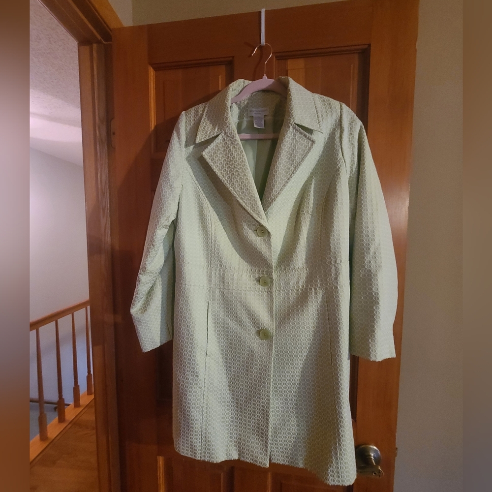 Worthington Green Women's Spring Coat RUNS SmALL